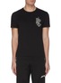 Main View - Click To Enlarge - ALEXANDER MCQUEEN - Floral logo embroidered T-shirt