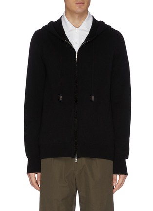 Main View - Click To Enlarge - ALEXANDER MCQUEEN - Zip hooded jacket