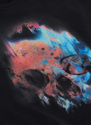  - ALEXANDER MCQUEEN - Neon skull print T-shirt