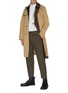 Figure View - Click To Enlarge - ALEXANDER MCQUEEN - Asymmetric tailored trench coat
