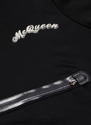  - ALEXANDER MCQUEEN - Logo embroidered zip detail hoodie