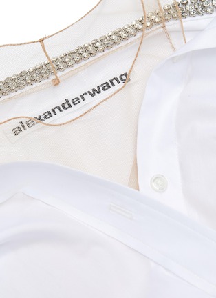  - ALEXANDER WANG - x Lane Crawford belted off-shoulder shirt dress