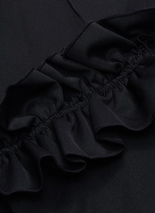 Detail View - Click To Enlarge - ADIDAS - x J KOO asymmetric cutout ruffle skirt
