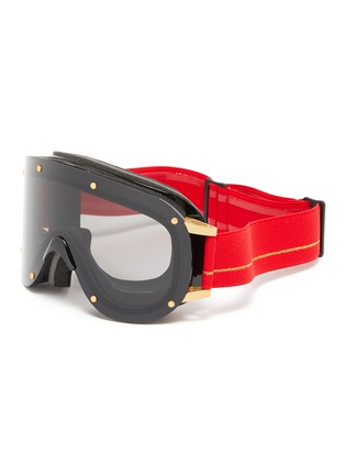 Main View - Click To Enlarge - YNIQ - Smoked lense extended vision ski goggles