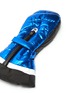 Detail View - Click To Enlarge - SPORTALM - 'Ante' contrast panel drawcord zip quilted metallic mittens