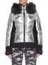 Main View - Click To Enlarge - SPORTALM - 'Cooris' fur trim hood contrast panel quilted padded ski jacket