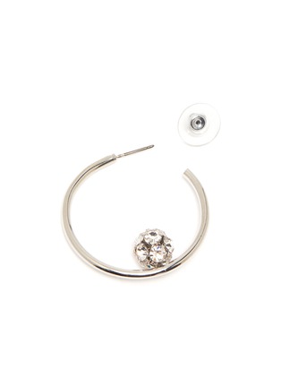 Detail View - Click To Enlarge - JOOMI LIM - Crystal ball hoop earrings