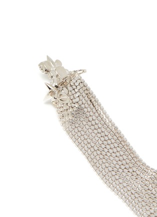 Detail View - Click To Enlarge - JOOMI LIM - Crystal fringe spike single statement earring