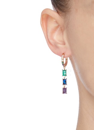 Figure View - Click To Enlarge - CZ BY KENNETH JAY LANE - Cubic zirconia scatter drop earrings