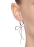 Figure View - Click To Enlarge - CZ BY KENNETH JAY LANE - Bow-shaped embellished drop earrings