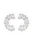 Main View - Click To Enlarge - CZ BY KENNETH JAY LANE - Baguette cut embellishments cluster crawler earrings