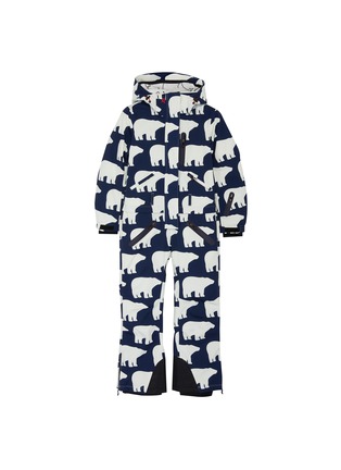 Main View - Click To Enlarge - PERFECT MOMENT - Colourblock polar bear print kids ski suit