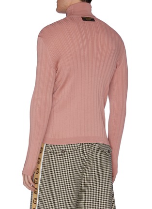 Back View - Click To Enlarge - GUCCI - Rib knit turtle Neck Top