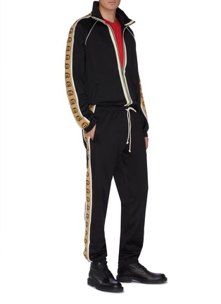 Figure View - Click To Enlarge - GUCCI - Logo Print Outseam Track Jacket