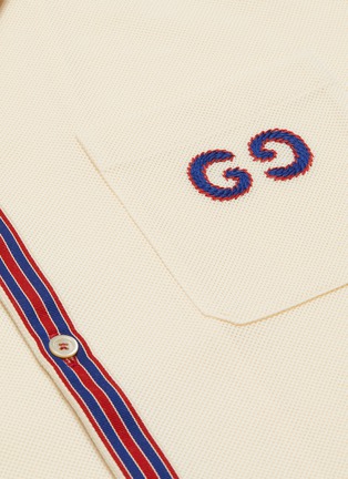  - GUCCI - Logo Embroidered Shirt