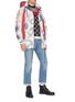 Figure View - Click To Enlarge - GUCCI - Mixed print panelled nylon jacket