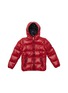 Main View - Click To Enlarge - SAVE THE DUCK - 'Lucky 9 Duck' down hooded puff kids bomber jacket