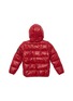Figure View - Click To Enlarge - SAVE THE DUCK - 'Lucky 9 Duck' down hooded puff kids bomber jacket