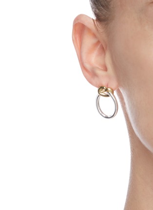Figure View - Click To Enlarge - PHILIPPE AUDIBERT - 'Juna Bo' knotted hoop earrings