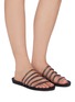 Figure View - Click To Enlarge - PEDRO GARCIA  - 'Gala' embellished stripe sandals