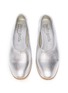 Detail View - Click To Enlarge - PEDRO GARCIA  - 'Hilaria' metallic leather ballerina flats
