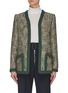 Main View - Click To Enlarge - GUCCI - Webbing contrast outseam boucle tweed jacket