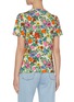 Back View - Click To Enlarge - GUCCI - Floral Logo Embroidered T-shirt