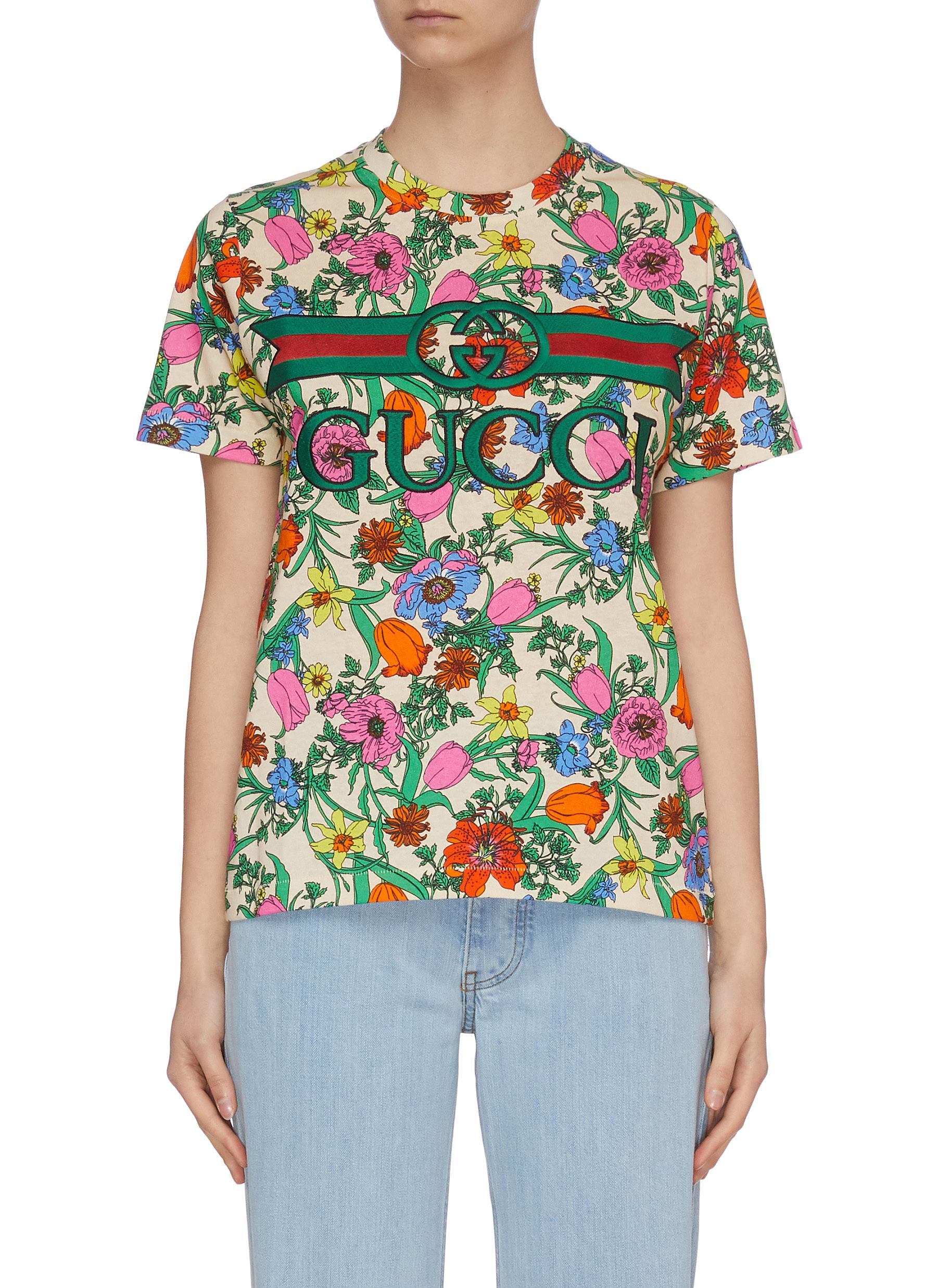 gucci duke floral shirt