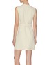 Back View - Click To Enlarge - GUCCI - Belted pocket sleeveless dress