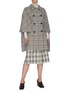 Figure View - Click To Enlarge - GUCCI - Checked Cape Coat