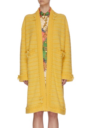 Main View - Click To Enlarge - GUCCI - Bow Detail Wrap Coat