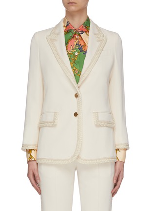 Main View - Click To Enlarge - GUCCI - Cady Trim Jacket