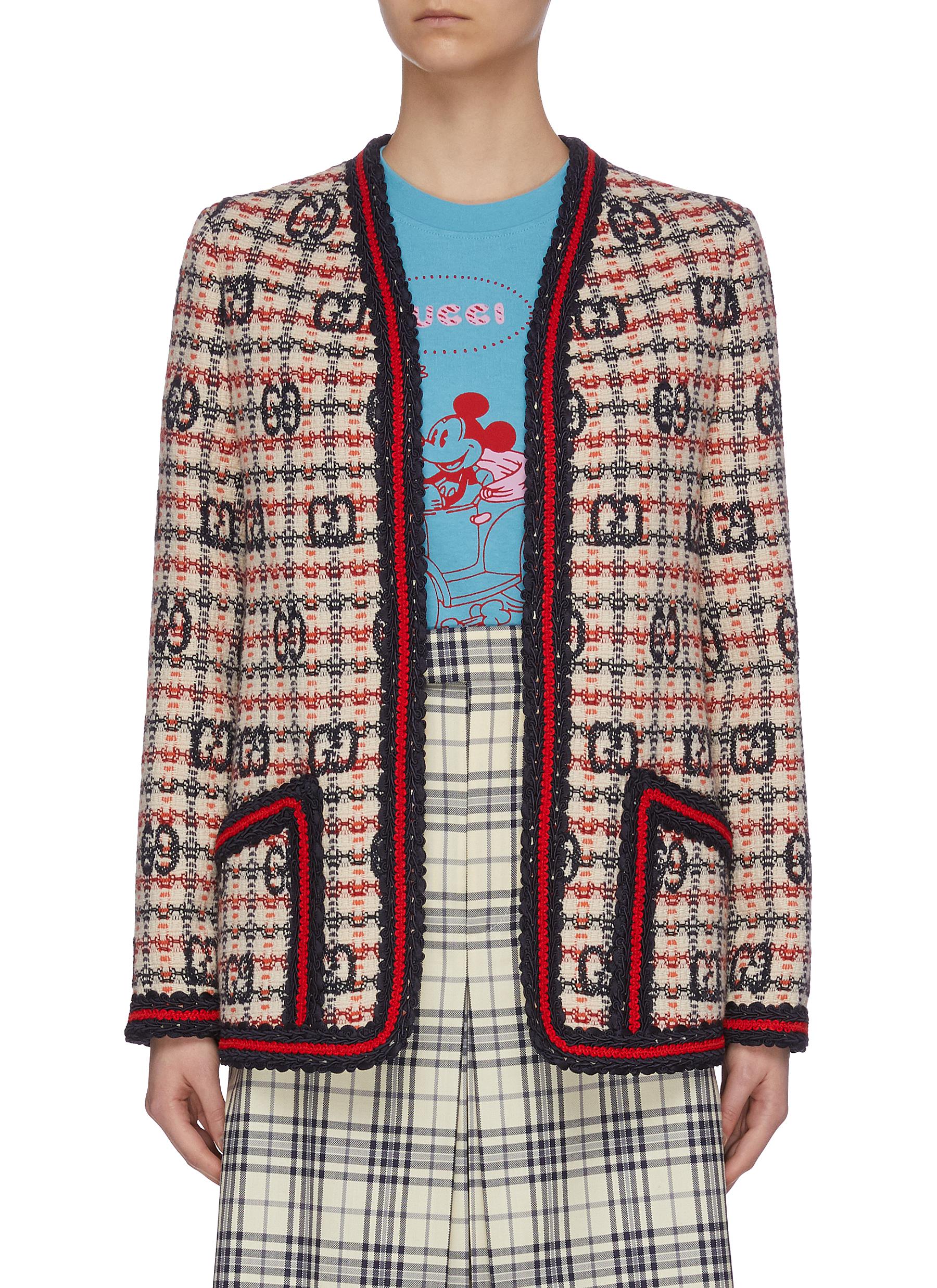 gucci tweed cardigan