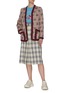 Figure View - Click To Enlarge - GUCCI - Check Tweed Jacket