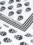 Detail View - Click To Enlarge - ALEXANDER MCQUEEN - Skull print silk biker scarf