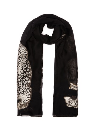 Main View - Click To Enlarge - ALEXANDER MCQUEEN - 'Regal Leopard' stole scarf