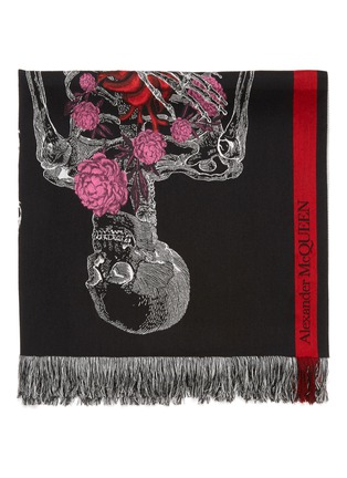 Detail View - Click To Enlarge - ALEXANDER MCQUEEN - 'Beating Heart' shawl scarf