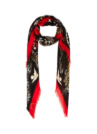 Main View - Click To Enlarge - ALEXANDER MCQUEEN - 'Regal Leopard' shawl scarf