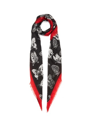 Main View - Click To Enlarge - ALEXANDER MCQUEEN - 'Inked Butterfly' shawl scarf
