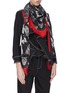 Figure View - Click To Enlarge - ALEXANDER MCQUEEN - 'Inked Butterfly' shawl scarf