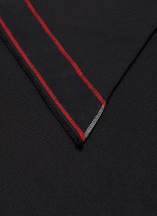Detail View - Click To Enlarge - ALEXANDER MCQUEEN - Contrast stripe border scarf