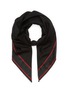 Main View - Click To Enlarge - ALEXANDER MCQUEEN - Contrast stripe border scarf