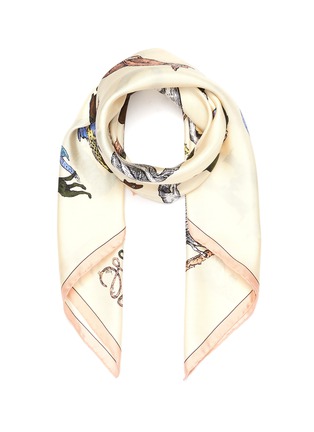 Main View - Click To Enlarge - LOEWE - Animal print scarf