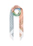 Main View - Click To Enlarge - LOEWE - Anagram print colourblock silk scarf