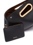 Detail View - Click To Enlarge - KHAORE - 'Athaarah' cut out top handle leather clutch