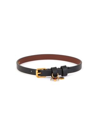 Main View - Click To Enlarge - ALEXANDER MCQUEEN - Spider double wrap leather bracelet