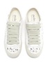 Detail View - Click To Enlarge - PEDRO GARCIA  - 'Pariz' crystal embellished frayed stitch sneakers