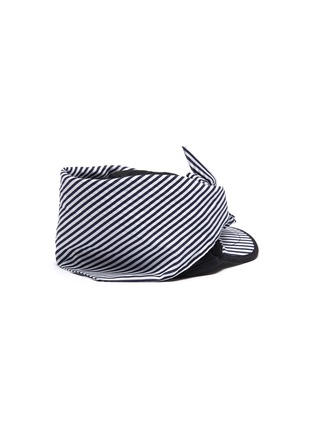 Figure View - Click To Enlarge - BERNSTOCK SPEIRS - Stripe panel tie front cap
