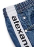  - ALEXANDER WANG - 'Deep Blue' logo tape drawstring jeans
