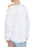 Back View - Click To Enlarge - ALEXANDER WANG - Tucked bust Oxford cotton blouse